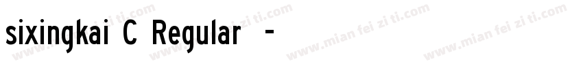 sixingkai C Regular字体字体转换